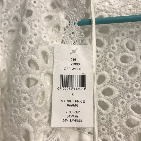 NWT Size S 1st Sight Lace White Mini Dress - Picture 2 of 4